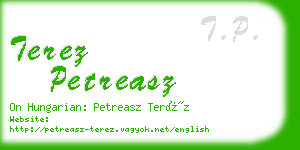 terez petreasz business card